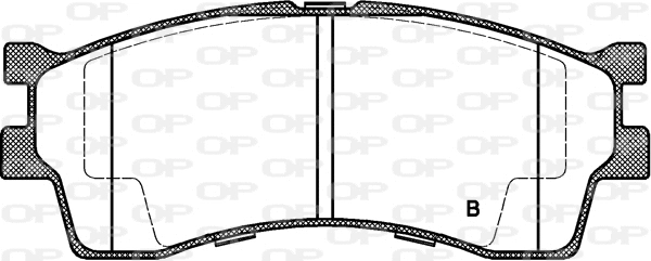 BPA0415.32 OPEN PARTS Комплект тормозных колодок, дисковый тормоз (фото 2)