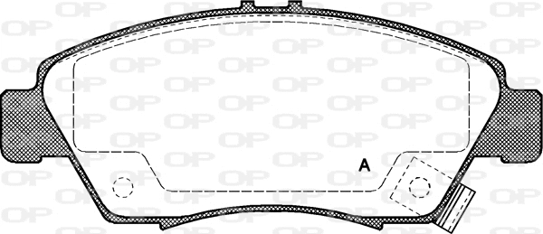 BPA0418.02 OPEN PARTS Комплект тормозных колодок, дисковый тормоз (фото 1)