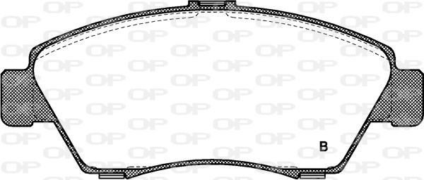BPA0418.02 OPEN PARTS Комплект тормозных колодок, дисковый тормоз (фото 2)