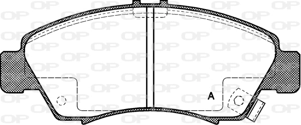 BPA0419.02 OPEN PARTS Комплект тормозных колодок, дисковый тормоз (фото 1)