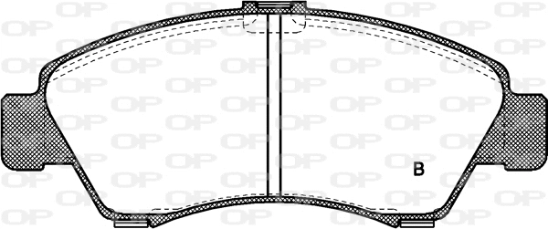 BPA0419.02 OPEN PARTS Комплект тормозных колодок, дисковый тормоз (фото 2)