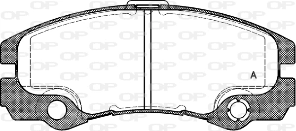 BPA0425.32 OPEN PARTS Комплект тормозных колодок, дисковый тормоз (фото 1)