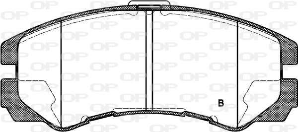 BPA0425.32 OPEN PARTS Комплект тормозных колодок, дисковый тормоз (фото 2)