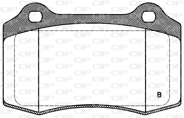 BPA0434.01 OPEN PARTS Комплект тормозных колодок, дисковый тормоз (фото 2)