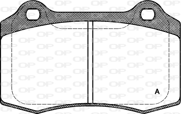 BPA0434.30 OPEN PARTS Комплект тормозных колодок, дисковый тормоз (фото 1)