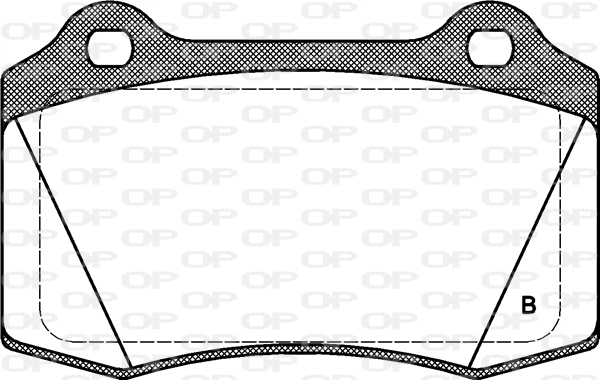 BPA0434.32 OPEN PARTS Комплект тормозных колодок, дисковый тормоз (фото 2)