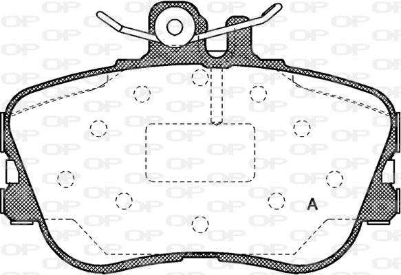 BPA0445.00 OPEN PARTS Комплект тормозных колодок, дисковый тормоз (фото 1)