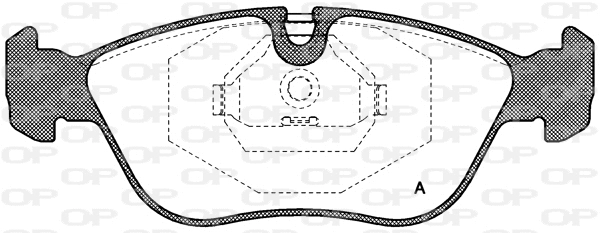 BPA0446.00 OPEN PARTS Комплект тормозных колодок, дисковый тормоз (фото 1)