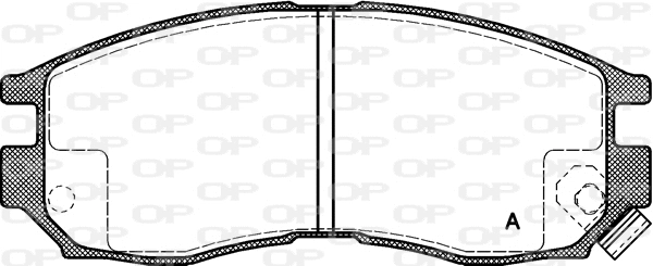 BPA0460.02 OPEN PARTS Комплект тормозных колодок, дисковый тормоз (фото 1)