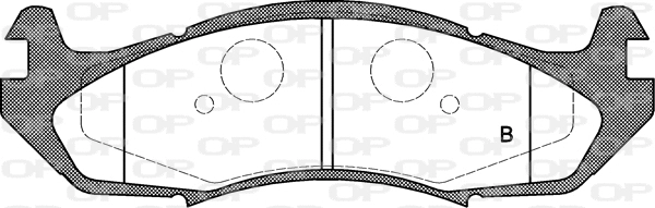BPA0463.00 OPEN PARTS Комплект тормозных колодок, дисковый тормоз (фото 2)