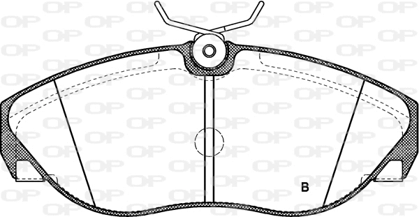 BPA0486.11 OPEN PARTS Комплект тормозных колодок, дисковый тормоз (фото 2)