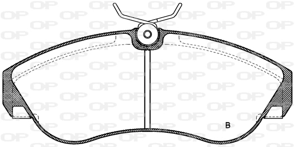 BPA0487.02 OPEN PARTS Комплект тормозных колодок, дисковый тормоз (фото 2)