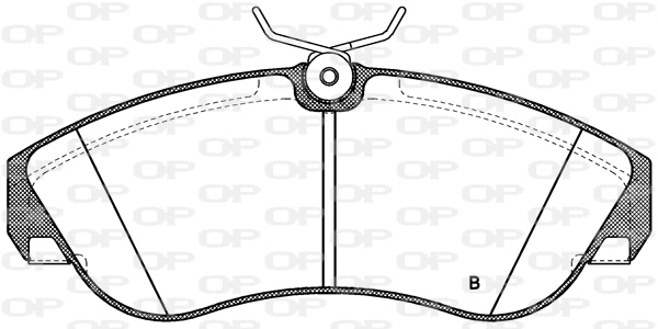 BPA0487.11 OPEN PARTS Комплект тормозных колодок, дисковый тормоз (фото 2)