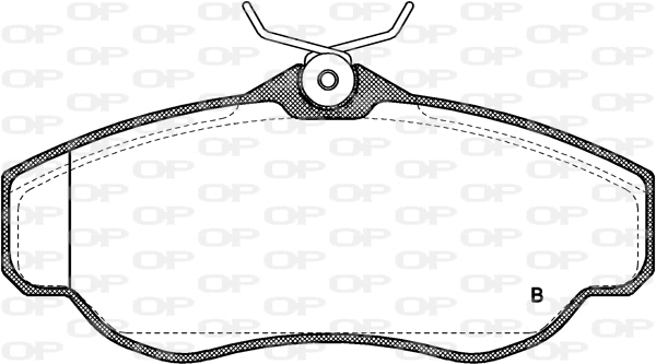 BPA0576.00 OPEN PARTS Комплект тормозных колодок, дисковый тормоз (фото 2)