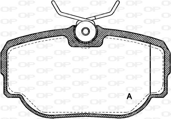 BPA0577.00 OPEN PARTS Комплект тормозных колодок, дисковый тормоз (фото 1)