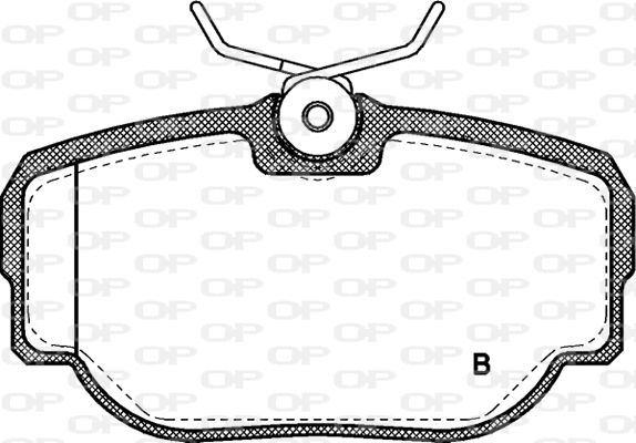 BPA0577.00 OPEN PARTS Комплект тормозных колодок, дисковый тормоз (фото 2)