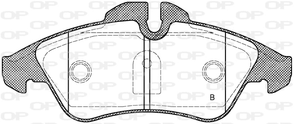 BPA0578.10 OPEN PARTS Комплект тормозных колодок, дисковый тормоз (фото 2)