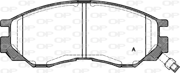 BPA0583.00 OPEN PARTS Комплект тормозных колодок, дисковый тормоз (фото 1)