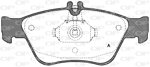 BPA0586.00 OPEN PARTS Комплект тормозных колодок, дисковый тормоз (фото 1)