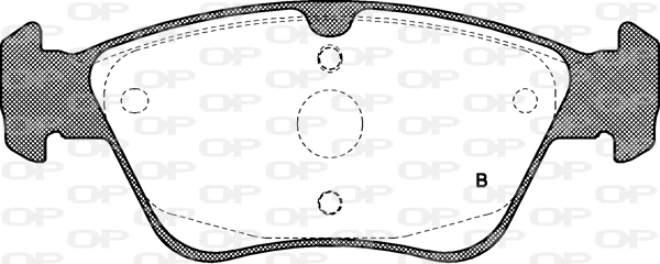 BPA0586.00 OPEN PARTS Комплект тормозных колодок, дисковый тормоз (фото 2)