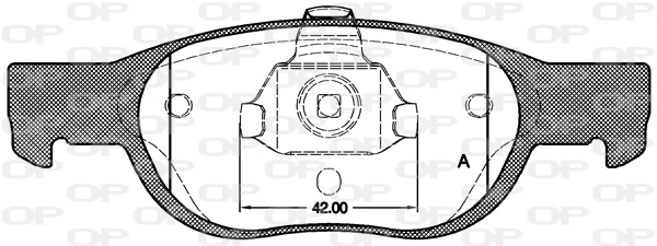 BPA0588.10 OPEN PARTS Комплект тормозных колодок, дисковый тормоз (фото 1)