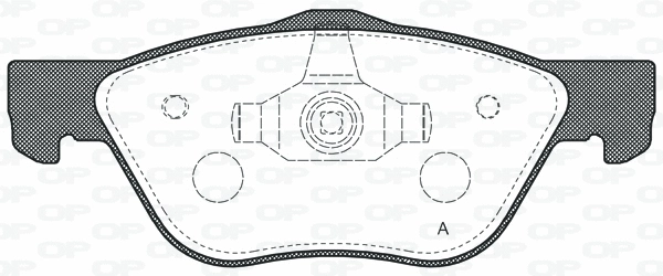 BPA0589.20 OPEN PARTS Комплект тормозных колодок, дисковый тормоз (фото 1)