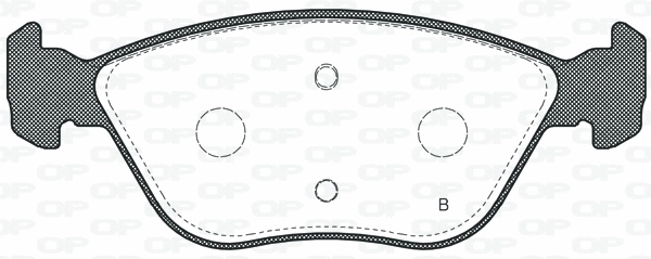 BPA0589.20 OPEN PARTS Комплект тормозных колодок, дисковый тормоз (фото 2)