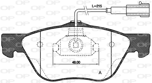 BPA0589.22 OPEN PARTS Комплект тормозных колодок, дисковый тормоз (фото 1)