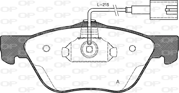 BPA0589.42 OPEN PARTS Комплект тормозных колодок, дисковый тормоз (фото 1)