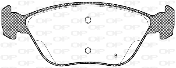 BPA0589.42 OPEN PARTS Комплект тормозных колодок, дисковый тормоз (фото 2)