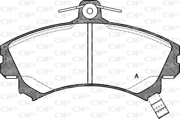 BPA0590.21 OPEN PARTS Комплект тормозных колодок, дисковый тормоз (фото 1)