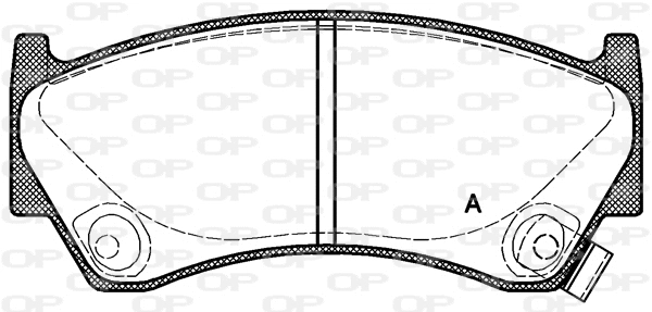 BPA0592.02 OPEN PARTS Комплект тормозных колодок, дисковый тормоз (фото 1)