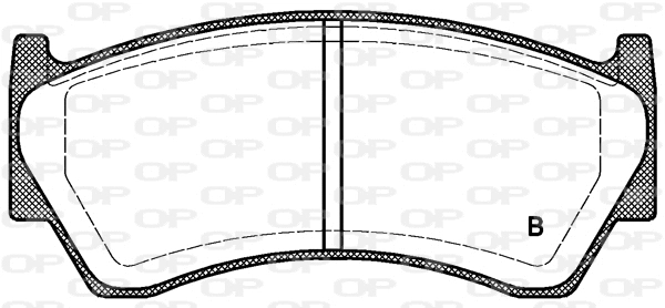 BPA0592.02 OPEN PARTS Комплект тормозных колодок, дисковый тормоз (фото 2)