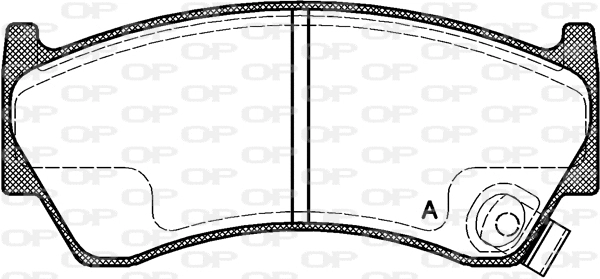 BPA0592.42 OPEN PARTS Комплект тормозных колодок, дисковый тормоз (фото 1)