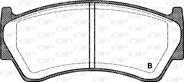 BPA0592.42 OPEN PARTS Комплект тормозных колодок, дисковый тормоз (фото 2)