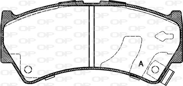 BPA0592.52 OPEN PARTS Комплект тормозных колодок, дисковый тормоз (фото 1)