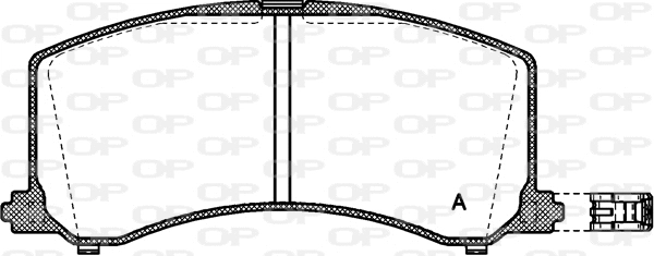 BPA0595.02 OPEN PARTS Комплект тормозных колодок, дисковый тормоз (фото 1)