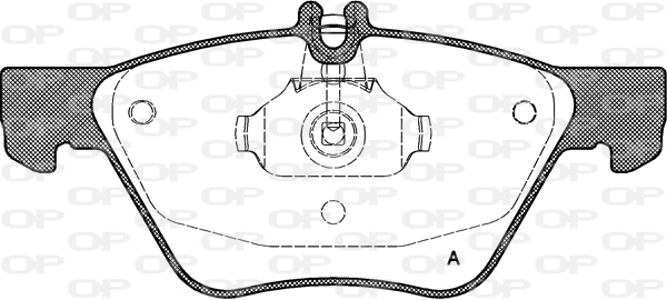 BPA0601.00 OPEN PARTS Комплект тормозных колодок, дисковый тормоз (фото 1)