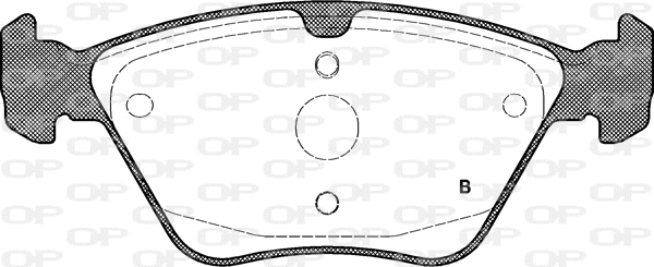 BPA0601.00 OPEN PARTS Комплект тормозных колодок, дисковый тормоз (фото 2)