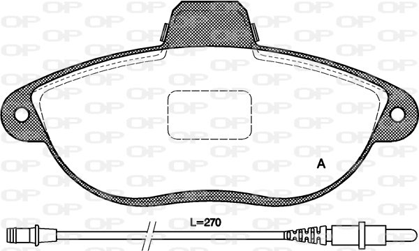 BPA0602.02 OPEN PARTS Комплект тормозных колодок, дисковый тормоз (фото 1)