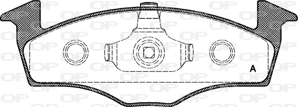 BPA0609.10 OPEN PARTS Комплект тормозных колодок, дисковый тормоз (фото 1)