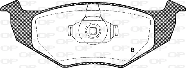 BPA0609.10 OPEN PARTS Комплект тормозных колодок, дисковый тормоз (фото 2)