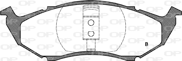 BPA0610.00 OPEN PARTS Комплект тормозных колодок, дисковый тормоз (фото 2)