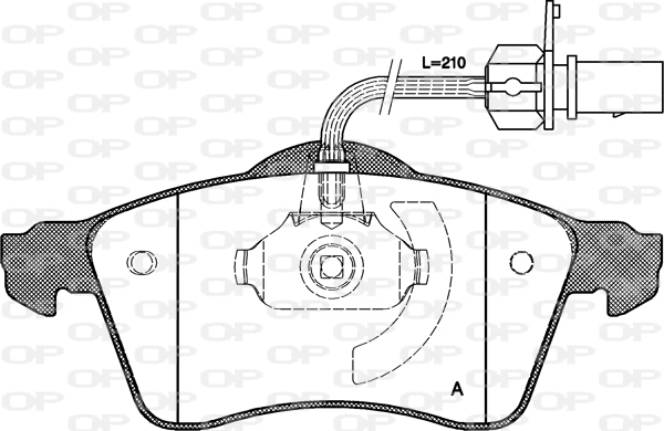 BPA0618.01 OPEN PARTS Комплект тормозных колодок, дисковый тормоз (фото 1)