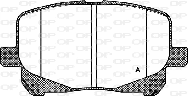 BPA0621.10 OPEN PARTS Комплект тормозных колодок, дисковый тормоз (фото 1)