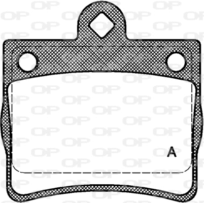 BPA0630.00 OPEN PARTS Комплект тормозных колодок, дисковый тормоз (фото 1)