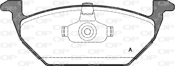 BPA0633.00 OPEN PARTS Комплект тормозных колодок, дисковый тормоз (фото 1)