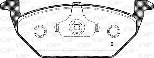 BPA0633.21 OPEN PARTS Комплект тормозных колодок, дисковый тормоз (фото 2)