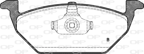BPA0633.41 OPEN PARTS Комплект тормозных колодок, дисковый тормоз (фото 2)