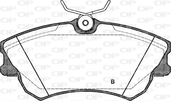 BPA0638.02 OPEN PARTS Комплект тормозных колодок, дисковый тормоз (фото 2)